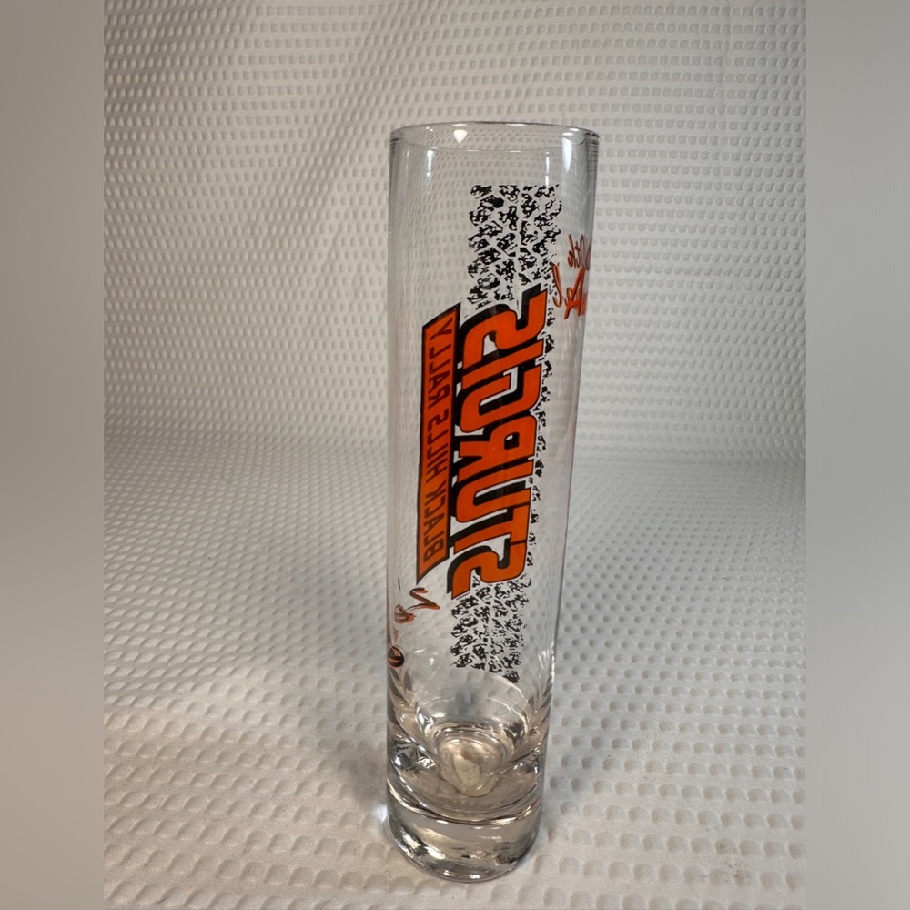 Sturgis Orange & Black 7 1/2” Collector Glass 2000 60th Annual Black Hills Rally